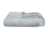 Light Blue Storm Cloud Lush Mini Baby Blanket-2