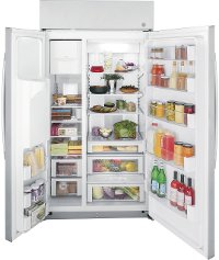 PSB42YSNSS GE Profile Built In Side by Side Smart Refrigerator - 42 Inch, 24.3 cu. ft, Counter Depth Stainless Steel-3