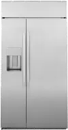 PSB48YSNSS GE Profile 28.7 cu ft Built in Side by Side Refrigerator - 48 W Stainless Steel
