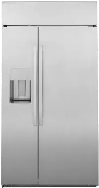 PSB48YSNSSS GE Profile 28.7 cu ft Built in Side by Side Refrigerator - 48 W Stainless Steel