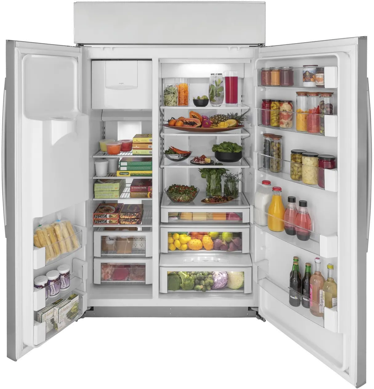 PSB48YSNSSS GE Profile 28.7 cu ft Built in Side by Side Refrigerator - 48 W Stainless Steel-2