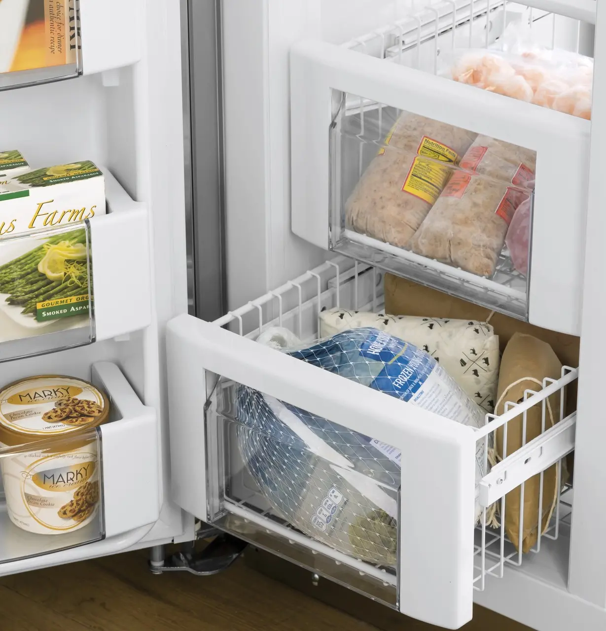 PSB48YSNSSS GE Profile 28.7 cu ft Built in Side by Side Refrigerator - 48 W Stainless Steel-6