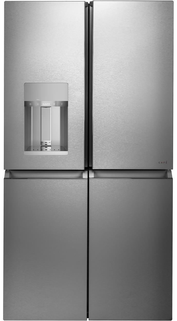 CQE28DM5NS5 Cafe 36 Inch 4 Door French Door Smart Refrigerator - 27.4 cu. ft., Platinum Glass-1