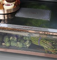 CQE28DM5NS5 Cafe 36 Inch 4 Door French Door Smart Refrigerator - 27.4 cu. ft., Platinum Glass-5