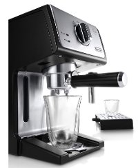 De'Longhi Manual Espresso Machine - Stainless Steel and Black-2