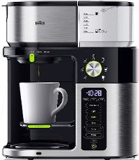 KF9150BK Braun MultiServe Drip Coffee Maker - Stainless Steel/Black
