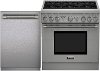 KIT Thermador 2 Piece Kitchen Appliance Set with Range and Dishwasher - Stainless Steel