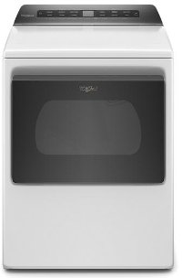 WED5100HW Whirlpool Electric Dryer with Intuitive Controls - 7.4 cu. ft. White-1