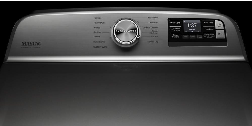 MED7230HC Maytag Smart Electric Dryer - 7.4 cu. ft. Metallic Slate-4
