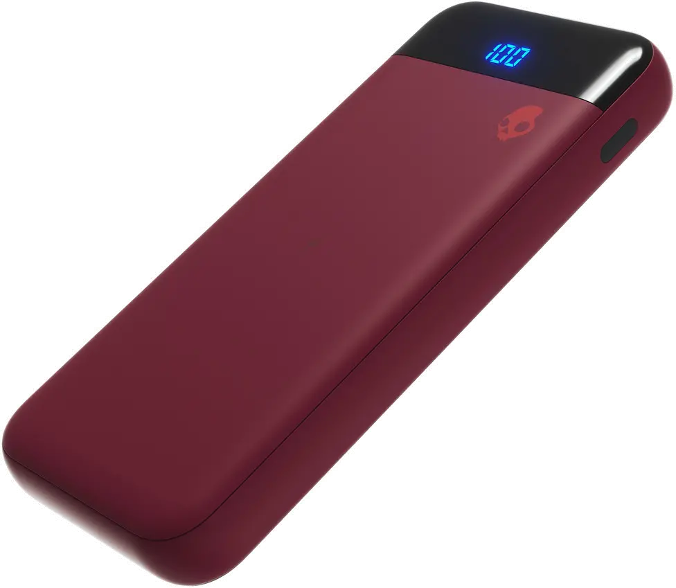S7PWZ-M723 Skullcandy Stash Wireless Portable Battery - Deep Red-1