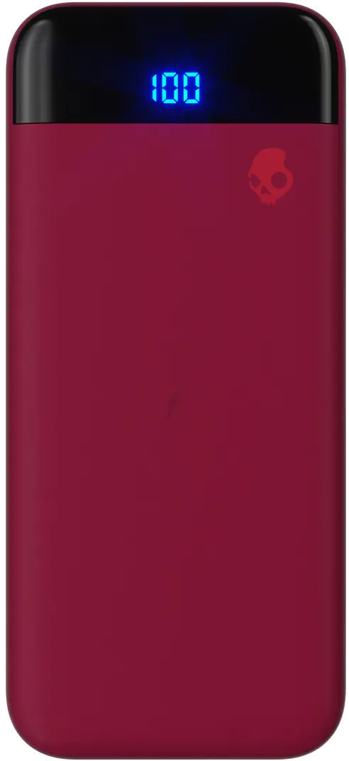 S7PWZ-M723 Skullcandy Stash Wireless Portable Battery - Deep Red-2