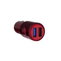 S7FCZ-M723 Skullcandy Fix Rapid Auto USB Car Charger - Deep Red-2