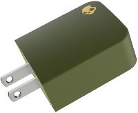 S7FSZ-M726 Skullcandy Fix AC Adapter with USB Port - Moss
