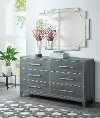 Contemporary Slate Gray Dresser - Silver Moon