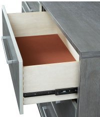 Contemporary Slate Gray Dresser - Silver Moon-2