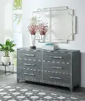 Silver Moon Contemporary Slate Gray Dresser