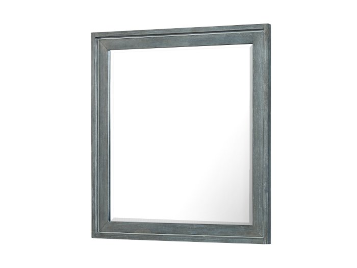 Silver Moon Contemporary Slate Gray Mirror