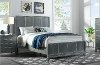 Contemporary Slate Gray Queen Bed - Silver Moon