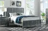 Clearance Silver Moon Contemporary Slate Gray King Size Bed