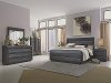 Clearance Modern Black 4 Piece Queen Bedroom Set - Wentworth