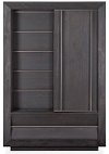 Clearance Modern Black Sliding Door Chest - Wentworth
