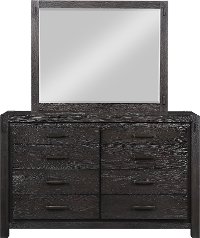 Rustic Contemporary Espresso Dresser - Canyon Rock