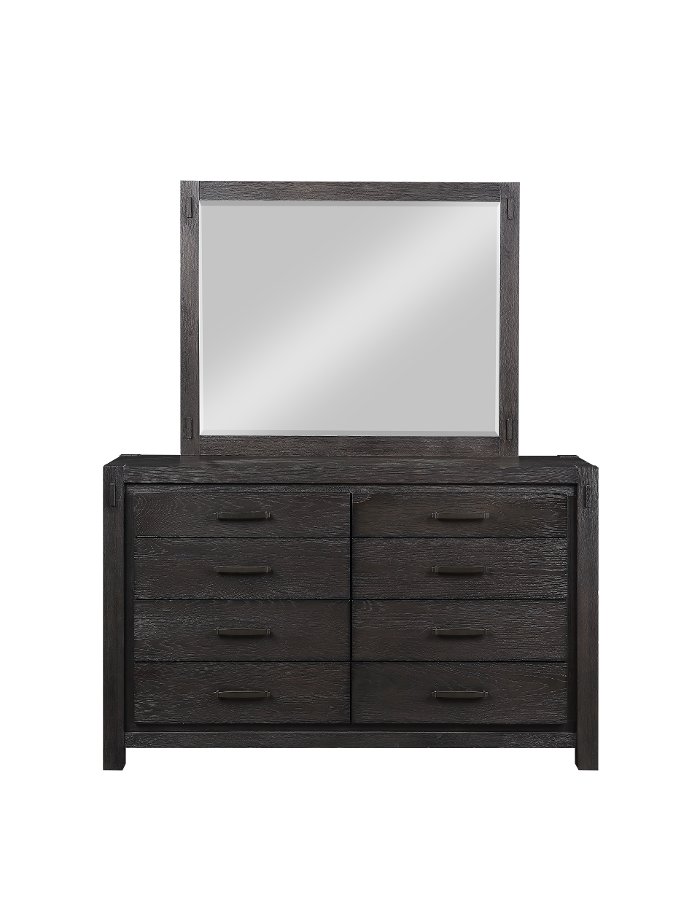 Rustic Contemporary Espresso Dresser - Canyon Rock