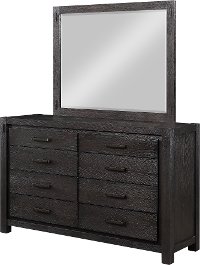 Rustic Contemporary Espresso Dresser - Canyon Rock-2