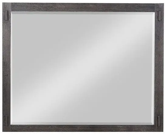 Rustic Contemporary Espresso Mirror - Canyon Rock-1