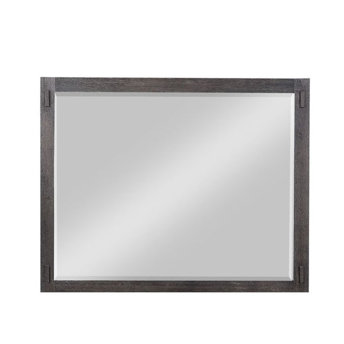 Rustic Contemporary Espresso Mirror - Canyon Rock