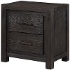 Rustic Contemporary Espresso Nightstand - Canyon Rock