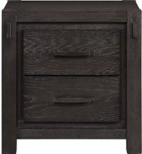 Rustic Contemporary Espresso Nightstand - Canyon Rock-2