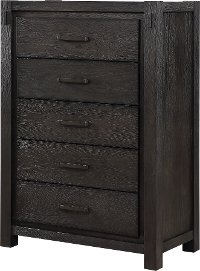 Rustic Espresso Chest of Drawers - Canyon Rock