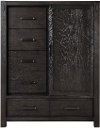 Rustic Contemporary Espresso Door Chest - Canyon Rock