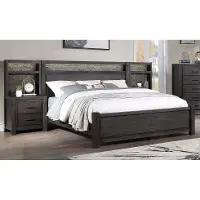 Espresso Brown King Size Wall Bed - Canyon Rock