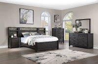 Espresso Brown 4 Piece Queen Bedroom Set - Canyon Rock