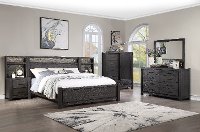 Espresso Brown 4 Piece King Bedroom Set - Canyon Rock