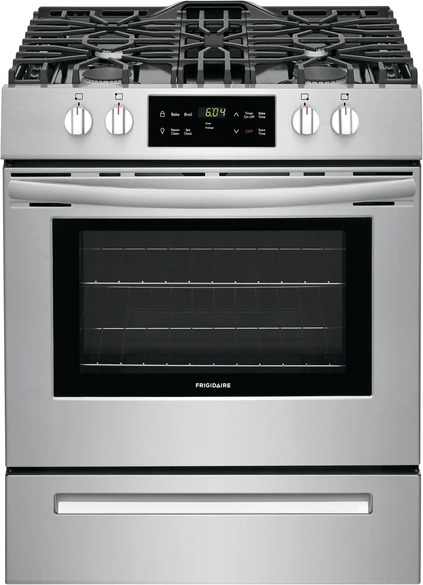 FFGH3051VS Frigidaire 30 Inch Gas Range - 5.0 cu. ft. Stainless Steel-1