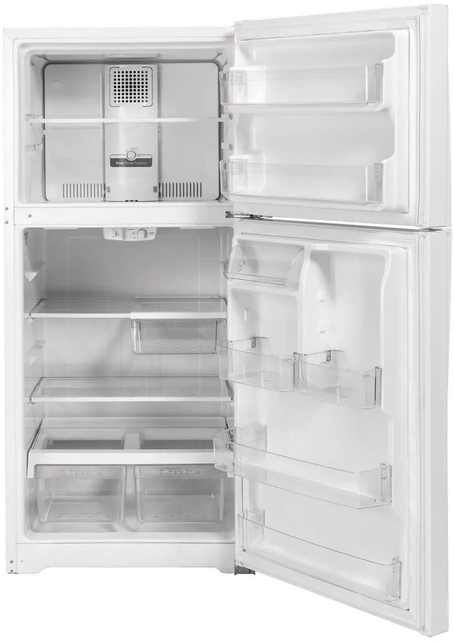 GTS22KGNRWW GE 21.9 cu ft Top Freezer Refrigerator - 33 W White-3