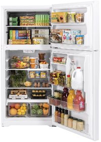 GTS22KGNRWW GE 33 Inch Top Freezer Refrigerator - 21.9 cu. ft., White-2