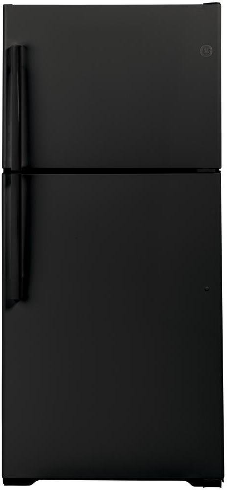GTS22KGNRBB GE 33 Inch Top Freezer Refrigerator - 21.9 cu. ft., Black-1