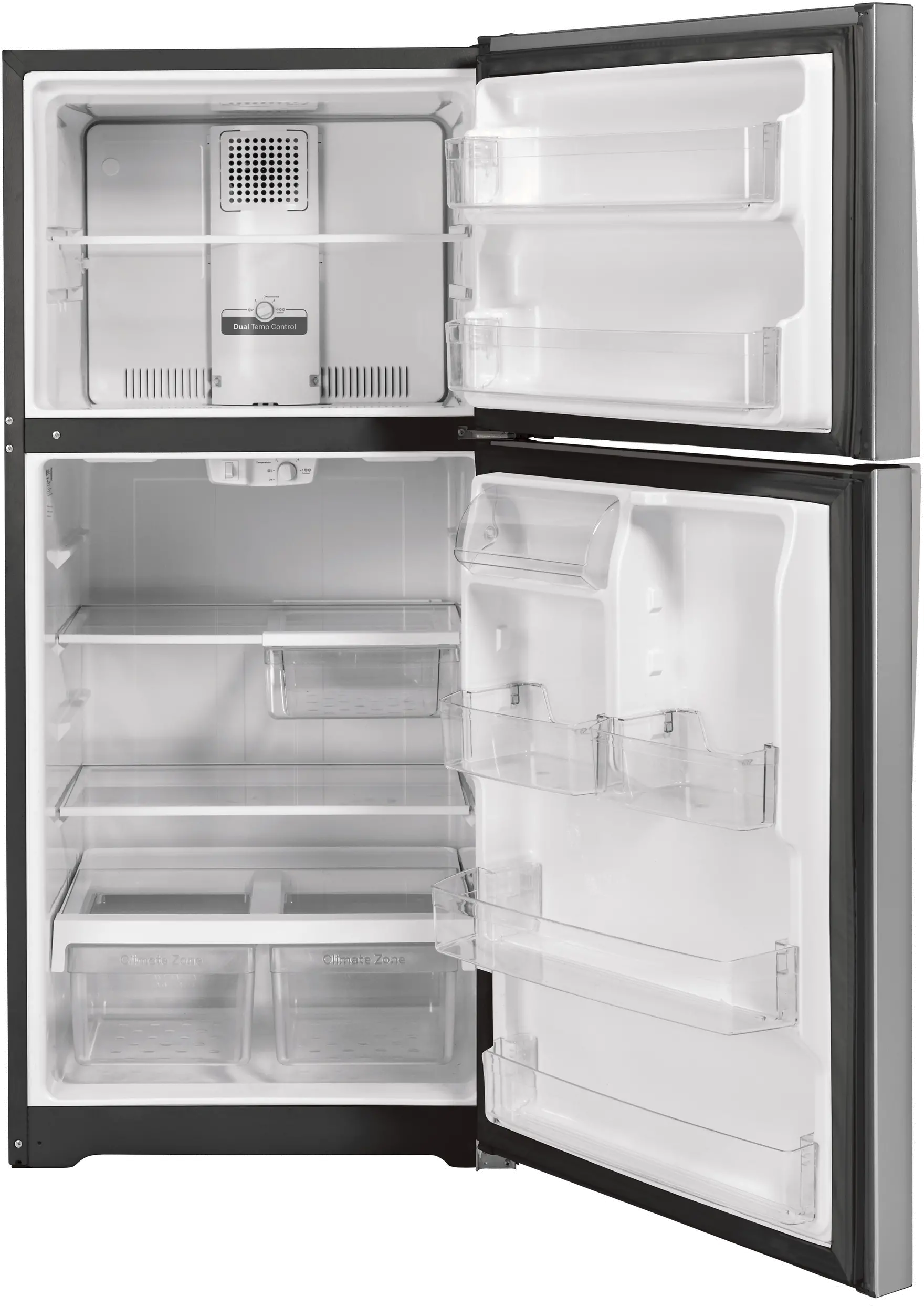GTS22KSNRSS GE 21.9 cu ft Top Freezer Refrigerator - 33 W Stainless Steel-3