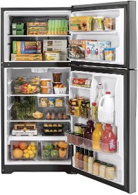 GTS22KSNRSS GE 33 Inch Top Freezer Refrigerator - 21.9 cu. ft., Stainless Steel-2