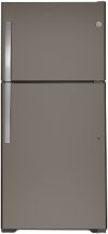 GTS22KMNRES GE 33 Inch Top Freezer Refrigerator - 21.9 cu. ft., Slate