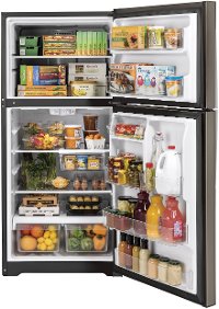 GTS22KMNRES GE 33 Inch Top Freezer Refrigerator - 21.9 cu. ft., Slate-2