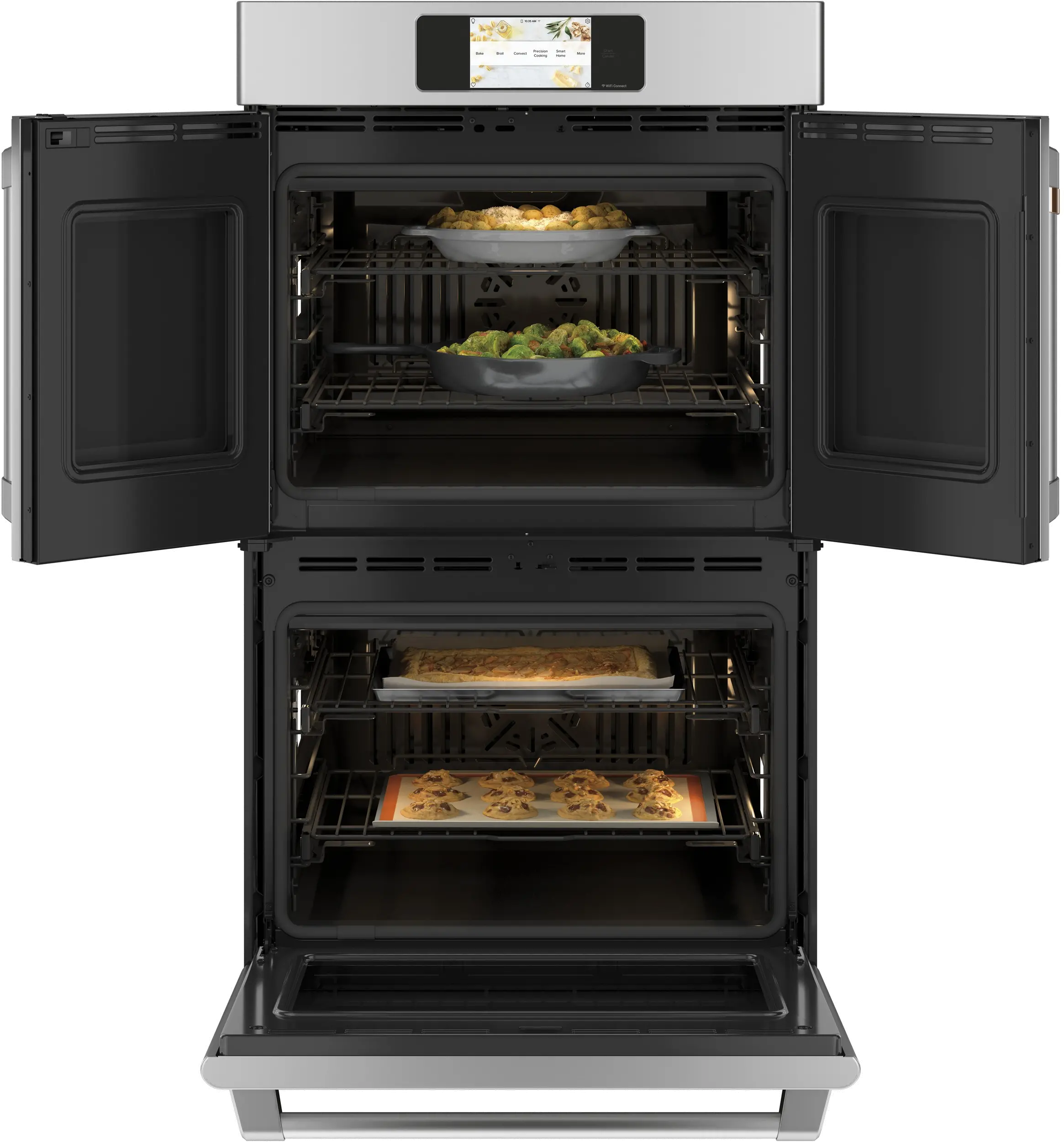CTD90FP2NS1 Cafe Professional French Door Smart Double Wall Oven - 10.0 cu. ft., 30 Inch Stainless Steel-2