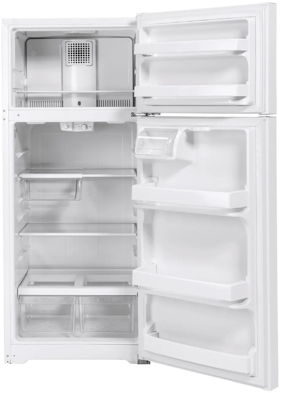 GTS18HGNRWW GE 17.5 cu ft Top Freezer Refrigerator - 28 W White-3