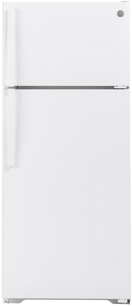 GTS18HGNRWW GE 28 Inch Top Freezer Refrigerator - 17.5 cu. ft. White-1