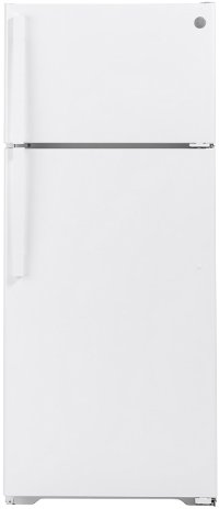 GTS18HGNRWW GE 28 Inch Top Freezer Refrigerator - 17.5 cu. ft. White-1