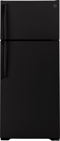 GTS18HGNRBB GE 28 Inch Top Freezer Refrigerator - 17.5 cu. ft. Black